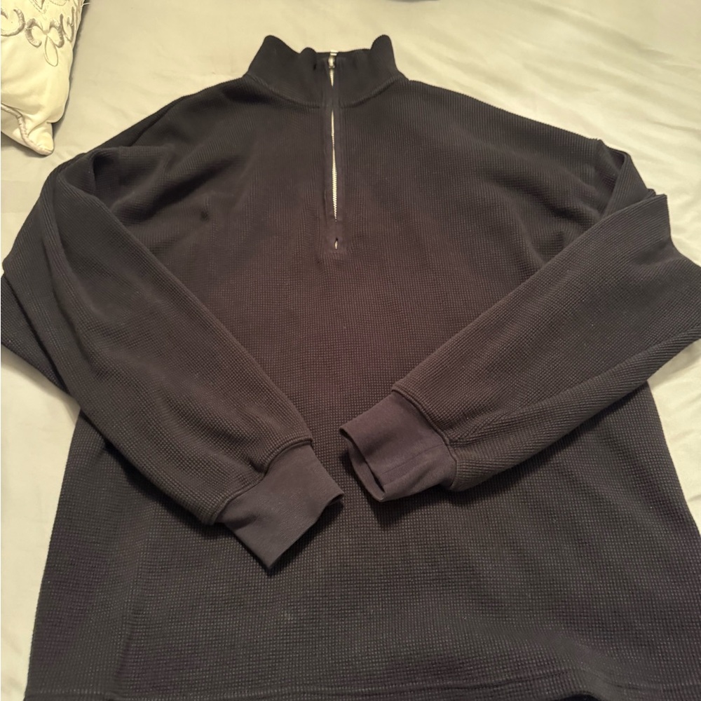 Wilfred Free Dark Textured Zip-Up Jacket